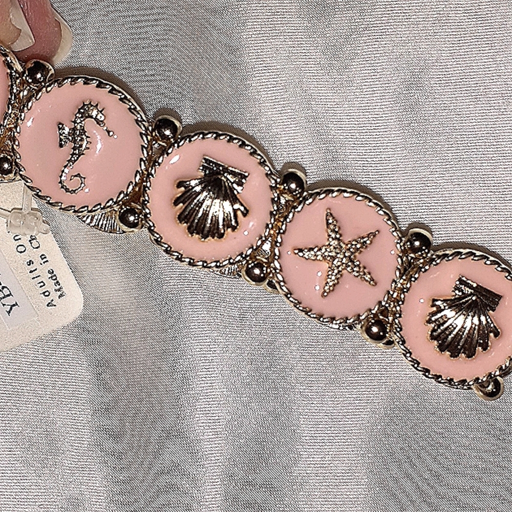 PINK SEASHELL BRACELET